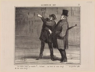 Ziet u haar, de komeet? (De komeet van 1857, blad 5)