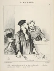 De mensen van justitie, plaat 21, "Daar is het openbaar ministerie dat u zeer onaangename dingen vertelt"
