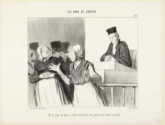 De heer vrederechter heeft zijn beslissing genomen (Mensen van justitie nr. 25)