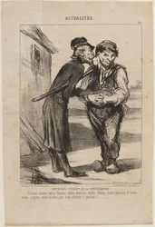 Ratapoil, fazant van de propaganda, nummer 150 uit de serie Actualités van Le Charivari