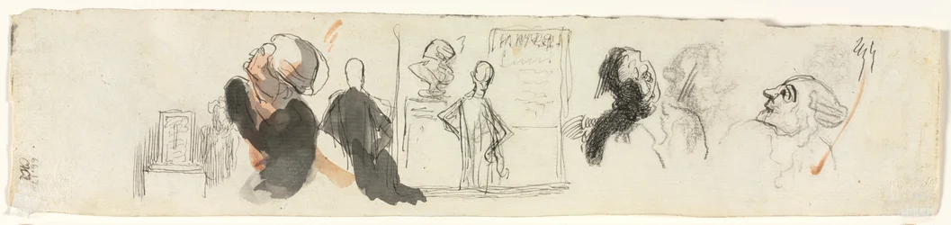 Schetsen van Verschillende Figuren (verso)