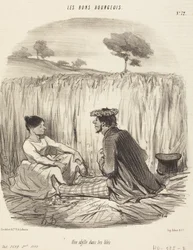 Een idylle in het koren