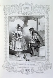 Illustraties over ideeën en legendes Philipon onder de titel Les Cent en Robert Macaire