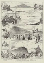 De kabelspoorweg op de Vesuvius