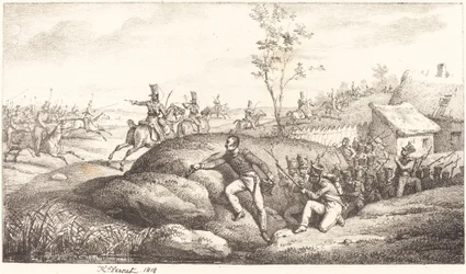 Infanterie hinderlaag tegen de Kozakken