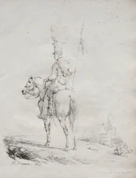 Receuil dessais lithographiques: Le Lancier en Vedette, 1816