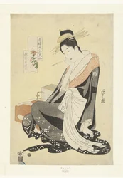 Courtisane Morokoshi uit het Echizenya huis