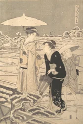 Kayoi Komachi, uit de serie Zeven Elegante Episodes van de Dichter Komachi