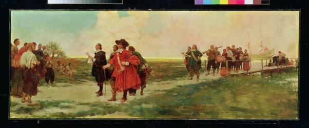 De Landing van Carteret in New Jersey