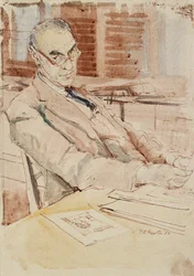 Portret van Sir Karl Theodore Parker, CBE, 1952