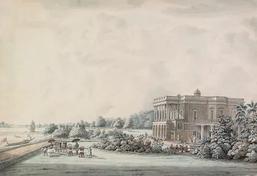 Tuinhuis van Lady Teignmouth aan de oevers van de Hooghly, Calcutta, na 1797