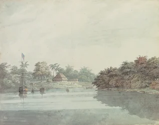 De budgerow van de gouverneur-generaal op de Ganges, Brahmaputra Delta