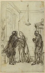 Studie voor Lucains "La Pharsale", Canto II