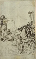 Studie voor Lucains "La Pharsale", Canto I