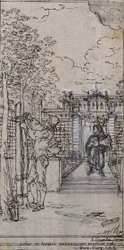 Studie voor vignet-frontispiece in Poncelet