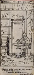 Studie voor vignet-frontispiece in Poncelot