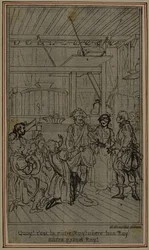 Studie voor vignet-frontispiece van Colle