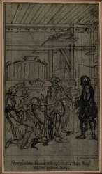 Studie voor vignet-frontispiece van Colle