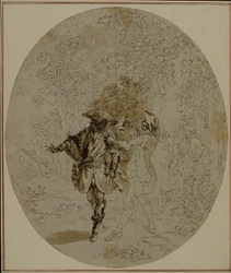 Studie voor een tweede editie, nooit gepubliceerd, van Colle