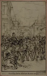 Studie voor het vignet-frontispiece van Lucretius