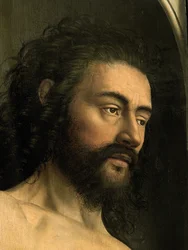 Detail van Adam, van de linkervleugel van het Gentse altaarstuk