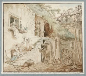 Allegorie van de ondergang van de familie Du Barry. Rond 1774-75