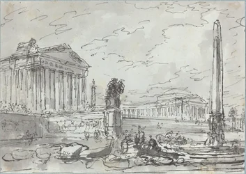 Fantasie over een Oud Campidoglio