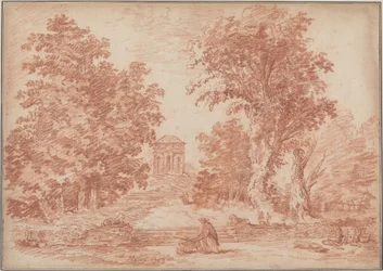 Italiaans park met een tempietto