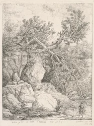 Landschap met een Omgevallen Boom