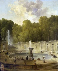 Wasvrouwen in een park