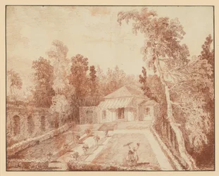 Paviljoen in een park