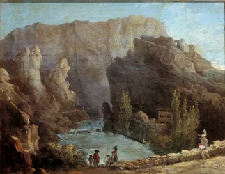 Uitzicht op de fontein Vaucluse