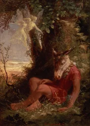 Ondersteboven slapend, 1891
