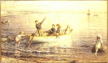 Kinderen aan het varen