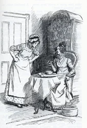 Illustratie voor "Emma" door Jane Austen
