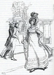 Illustratie voor "Emma" door Jane Austen