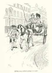 Illustratie voor Northanger Abbey door Jane Austen