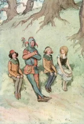 Illustratie voor Shakespeare