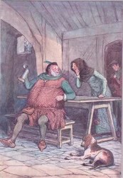 Trouwen is het korte en lange ervan, illustratie uit The Merry Wives of Windsor, 1910
