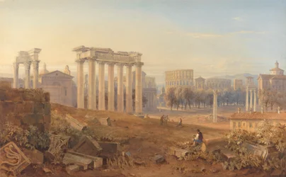 Uitzicht op het Forum in Rome