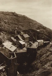 Mexico: Pachuca, Voormalige Spaanse mijn (z/w foto)