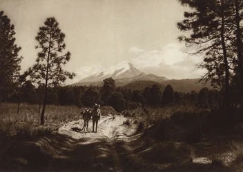 Mexico: Pad naar Pico de Orizaba (zwart-wit foto)