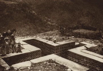 Mexico: kruisvormige ondergrond, Guiaroo (z/w foto)