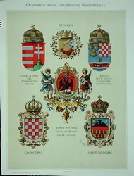 Wapenschilden van het Oostenrijks-Hongaarse Rijk, uit 