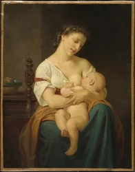Moeder en kind, ca. 1869