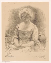 Zittend meisje