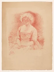 Zittend meisje