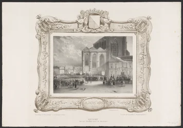 Optocht van het Stadhuis naar het Academiegebouw, 1836