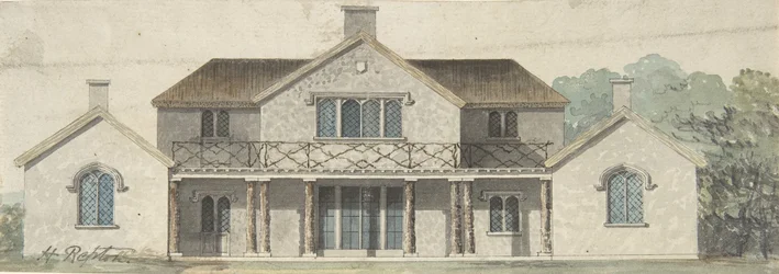 Ontwerp voor een Cottage Ornée in Tudoresque stijl