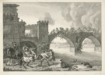 Gevecht op een brug